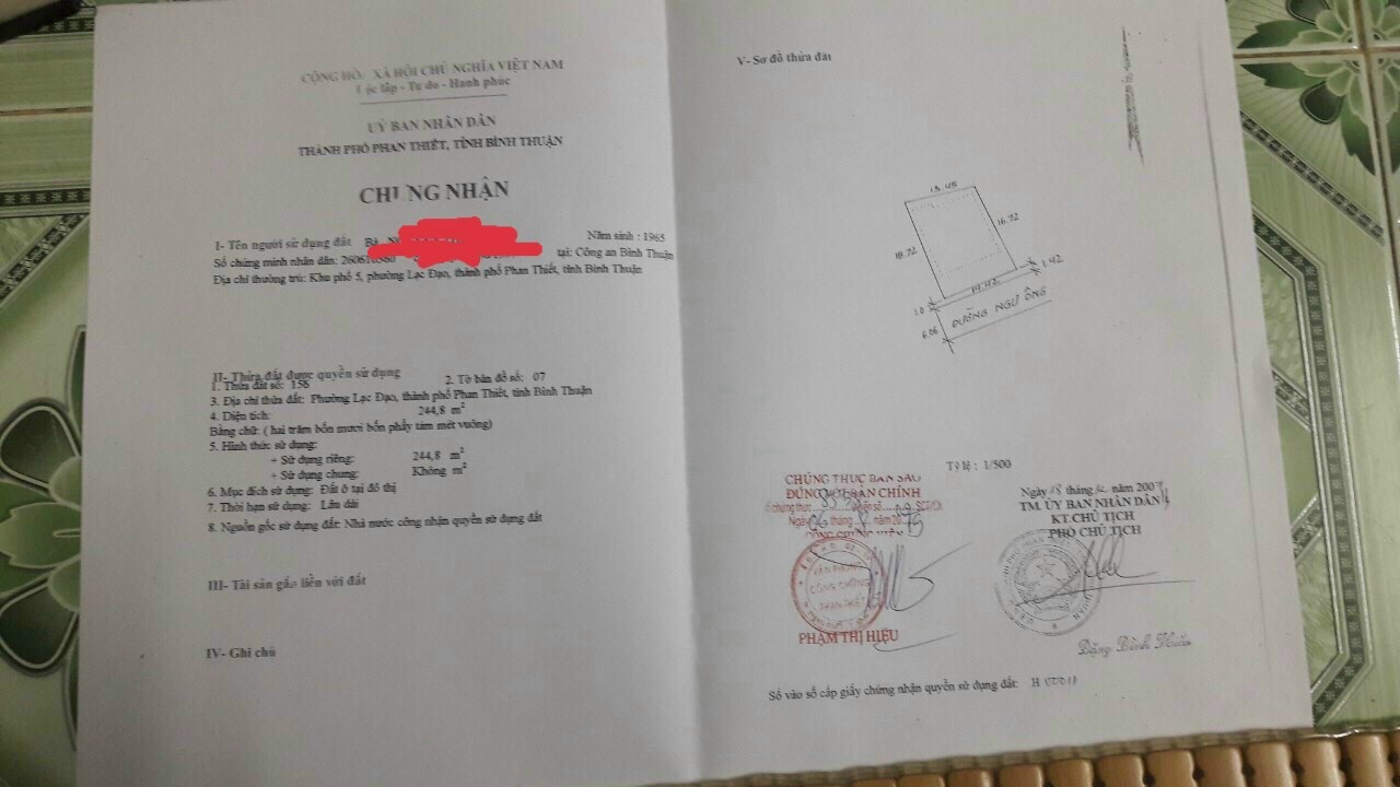 Chủ kẹt tiền muốn bán căn nhà cấp 3, p. Lạc Đạo, TP. Phan thiết.