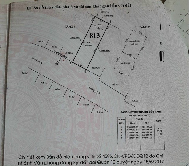 Cần bán Nhà trệt 1 lầu 2 PN 2WC đường TL14, P. Thạnh Lộc, Q.12.