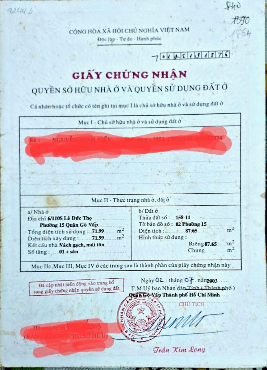 Bán nhà 736/137/22 Lê Đức Thọ, p.16, Q.Gò Vấp